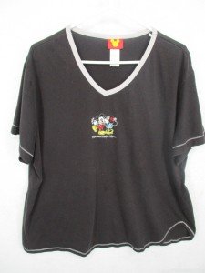 Disney Women's Mickey & Minnie V-Neck Sleep Top