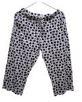 Black Cat Star Capri Pajama Pants for Women