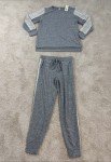 Chic Gray Lace Long Sleeve Pajama Set
