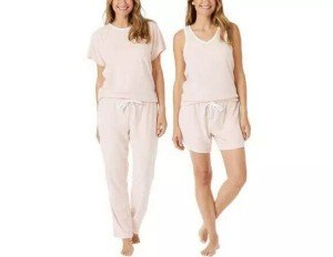 Lucky Brand Women's 4-Piece Terry Pajama Set