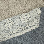 Chic Gray Lace Long Sleeve Pajama Set