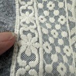 Chic Gray Lace Long Sleeve Pajama Set