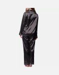 Silk Satin Long Sleeve Pajama Set for Women