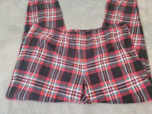 Women's Plus Size Red Plaid Lounge Pants
