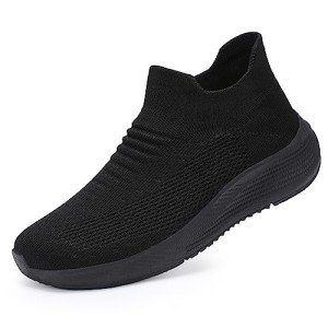 SHULOOK Women's Lightweight Slip-On Walking Sneakers