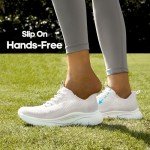 NORTIV 8 Women's Breathable Slip-On Gym Sneakers