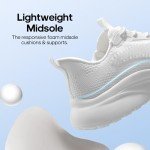 NORTIV 8 Women's Breathable Slip-On Gym Sneakers