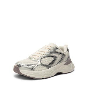 Chunky Platform Fashion Sneakers for Women - Champagne