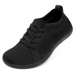 Women's Minimalist Slip-On Walking Shoes - Black Size 10