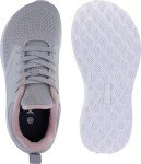 Women's Grey Athletic Sneakers with Wide Toe Box