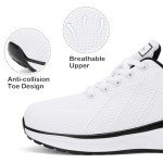 Lamincoa Women's White Wide Toe Sneakers