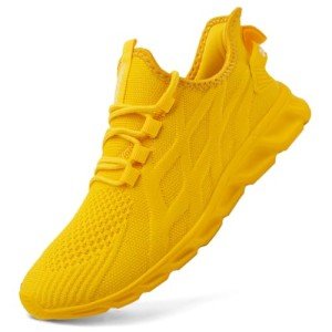Yellow Slip-On Sneakers for Women - Lightweight & Breathable
