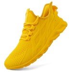 Yellow Slip-On Sneakers for Women - Lightweight & Breathable