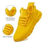 Yellow Slip-On Sneakers for Women - Lightweight & Breathable