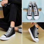 Stylish High Top Canvas Sneakers for Women