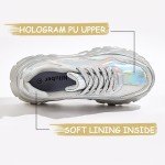 Niluber Women's Chunky Platform Sneakers - Multi Color