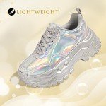 Niluber Women's Chunky Platform Sneakers - Multi Color