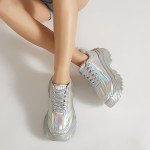 Niluber Women's Chunky Platform Sneakers - Multi Color