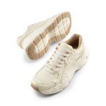 Chunky Beige Platform Sneakers for Women