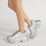 Niluber Women's Chunky Platform Sneakers - Multi Color