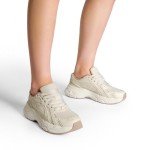 Chunky Beige Platform Sneakers for Women