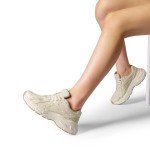 Chunky Beige Platform Sneakers for Women