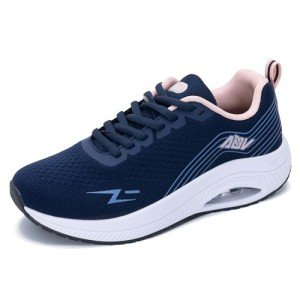 GyeBea Women's Arch Support Sneakers - Blue/Pink Size 9