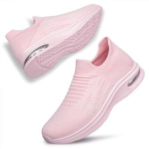 Comfortable Non-Slip Women's Walking Sneakers - Pink