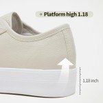 Women's White Platform Sneaker Casual Tennis Shoes