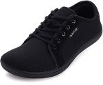 WHITIN Women's Wide Toe Minimalist Sneakers - Black