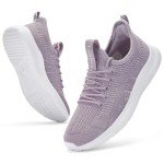 Lightweight Purple Slip-On Women's Walking Tennis Shoes