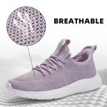 Lightweight Purple Slip-On Women's Walking Tennis Shoes