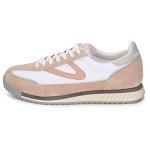 TRETORN Women's Vintage Lace-Up Sneakers, White/Blush