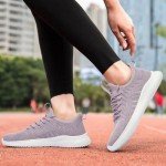 Lightweight Purple Slip-On Women's Walking Tennis Shoes