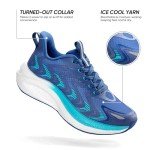 Comfortable Blue Athletic Sneakers for Women