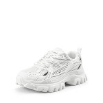 DREAM PAIRS Women's Chunky White Platform Sneakers
