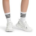 DREAM PAIRS Women's Chunky White Platform Sneakers