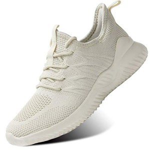 Beige Slip-On Lightweight Women's Walking Sneakers