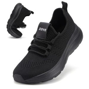 ZOVE Women's Ultra Light Wide Toe Sneakers