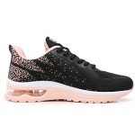 GANNOU Women's Peach Black Athletic Running Sneakers