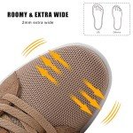 Stylish Orthopedic Women's Tennis Shoes - Khaki Size 5