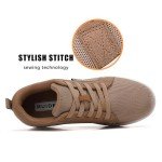 Stylish Orthopedic Women's Tennis Shoes - Khaki Size 5