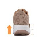 Stylish Orthopedic Women's Tennis Shoes - Khaki Size 5