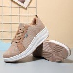 Stylish Orthopedic Women's Tennis Shoes - Khaki Size 5