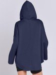 Cozy Oversized Quarter Zip Hoodie for Women