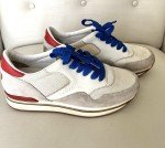 Hogan Heart Love Women's Leather Sneakers - Cream Red