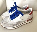 Hogan Heart Love Women's Leather Sneakers - Cream Red