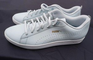 Puma Smash Perf V2 Women's Gray Lace Sneakers