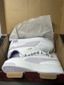 PUMA Carina Women’s Sneakers in White & Lavender