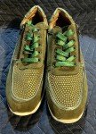 Women's Green Sequined Athletic Sneakers for All Activities